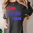 2008 Year Bold Statement Timeless Memory Birthday Women's Comfort Colors T-Shirt Pepper 2008 Year Bold Statement Timeless Memory Birthday Women's Comfort Colors T-Shirt Pepper
