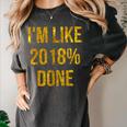 2018 Done High School Senior Graduation New Years Eve Shirt Women's Comfort Colors T-Shirt Pepper
