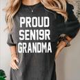 2019 Senior Grandma SEN19R Class Graduation Party T Shirt Women's Comfort Colors T-Shirt Pepper