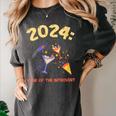 2024 Year Of The Introvert New Year Adventures Women's Comfort Colors T-Shirt Pepper 2024 Year Of The Introvert New Year Adventures Women's Comfort Colors T-Shirt Pepper