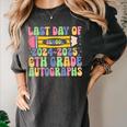 2025 Last Day Of School Autograph 6th Grade Graduation Women's Comfort Colors T-Shirt Pepper