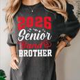 2026 Senior Band Brother Class Of 2026 Parent Graduation Women's Comfort Colors T-Shirt Pepper