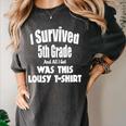 5th Fifth Grade Graduation Shirt Boy Girl Graduate Education Women's Comfort Colors T-Shirt Pepper