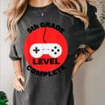 5th Grade Level Complete Gamer Graduation Women's Comfort Colors T-Shirt Pepper