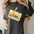 80's 90's Retro Music Party Costume Nostalgia Cassette Women's Comfort Colors T-Shirt Pepper
