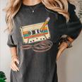 80s 90s Retro Party Costume Nostalgia Cassette Tape Pencil Women's Comfort Colors T-Shirt Pepper