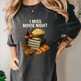 80's & 90's Nostalgia T- Shirt I Miss Movie Night Women's Comfort Colors T-Shirt Pepper