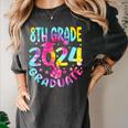 8th Grade Graduate 2024 Graduation Last Day Of School Tie Women's Comfort Colors T-Shirt Pepper