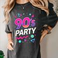90's Party 90s Nostalgia Retro Rave Dance Music Women's Comfort Colors T-Shirt Pepper