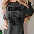 Abibliophobia Definition Book Reading Lover Fans Text Women's Comfort Colors T-Shirt Pepper