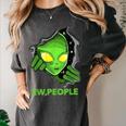 Alien Face Ew People UFO Introvert Meme Men Women Kids Women's Comfort Colors T-Shirt Pepper Alien Face Ew People UFO Introvert Meme Men Women Kids Women's Comfort Colors T-Shirt Pepper