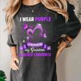 Alzheimer's Awareness I Wear Purple In Memory Of My Grandma Women's Comfort Colors T-Shirt Pepper