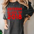 & Red Class Of 2018 Senior Graduation T Shirt Women's Comfort Colors T-Shirt Pepper