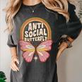 Anti-Social Introvert Butterfly Lover Women's Comfort Colors T-Shirt Pepper