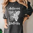 Antisocial Butterfly Introvert Anti Party People Women's Comfort Colors T-Shirt Pepper