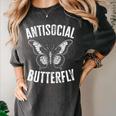 Antisocial Butterfly Introverts Homebodies Women's Comfort Colors T-Shirt Pepper Antisocial Butterfly Introverts Homebodies Women's Comfort Colors T-Shirt Pepper