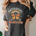 Antisocial Butterfly Tee For Introvert Men Women Girls Women's Comfort Colors T-Shirt Pepper