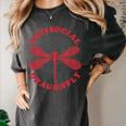 Antisocial Dragonfly Introvert Humor Nature Insect Graphic Women's Comfort Colors T-Shirt Pepper Antisocial Dragonfly Introvert Humor Nature Insect Graphic Women's Comfort Colors T-Shirt Pepper