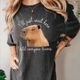 Antisocial Introvert Capybara Sarcastic Humor Women's Comfort Colors T-Shirt Pepper