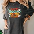 Antisocial Moms Club Introvert Mom Mothers Introverted Retro Women's Comfort Colors T-Shirt Pepper