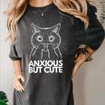 Anxious But Cute Anxiety Meme Cat Lover Introvert Women's Comfort Colors T-Shirt Pepper Anxious But Cute Anxiety Meme Cat Lover Introvert Women's Comfort Colors T-Shirt Pepper