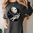 Astronaut Aesthetic Holding Moon Balloon Planets Introvert Women's Comfort Colors T-Shirt Pepper