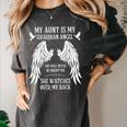 My Aunt Is My Guardian Angel In Heaven Memory Memorial Tees Women's Comfort Colors T-Shirt Pepper