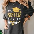 Back To School My Sister Did It Graduation Proud Sister Graduated Female X-Small Women's Comfort Colors T-Shirt Pepper