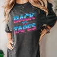 Back To Tapes Retro 80s Cassette Mixtape Nostalgia Women's Comfort Colors T-Shirt Pepper