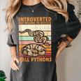 Ball Python Snake Introvert Ball Python Women's Comfort Colors T-Shirt Pepper Ball Python Snake Introvert Ball Python Women's Comfort Colors T-Shirt Pepper