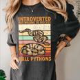 Ball Python Snake Introvert Ball Python Women's Comfort Colors T-Shirt Pepper Ball Python Snake Introvert Ball Python Women's Comfort Colors T-Shirt Pepper