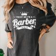 Barbershop Barber School Graduation Shirt Women's Comfort Colors T-Shirt Pepper