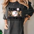 Baseball Senior Class Of 2027 Senior 2027 Graduation Women Women's Comfort Colors T-Shirt Pepper