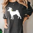 Basenji Graduation Dog Graduate Women's Comfort Colors T-Shirt Pepper