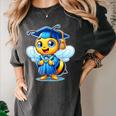 Bee Graduation Cute Kindergarten Elementary High School Women's Comfort Colors T-Shirt Pepper