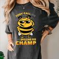Bees They Call Me The Spelling Bee Champ Graduation Women's Comfort Colors T-Shirt Pepper