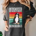Bernedoodle Dog Introvert Bernedoodle Women's Comfort Colors T-Shirt Pepper