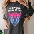 Bi Shy And Ready To Cry Bisexual Introvert Bi Pride Women's Comfort Colors T-Shirt Pepper