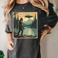 Bigfoot Sasquatch Alien Spaceship UFO Introvert Bruh Women's Comfort Colors T-Shirt Pepper Bigfoot Sasquatch Alien Spaceship UFO Introvert Bruh Women's Comfort Colors T-Shirt Pepper