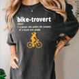 Bike-Trovert Bicycle Humor Definition Introvert Women's Comfort Colors T-Shirt Pepper