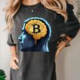Bitcoin Human Brain Memory Clever Smart Intelligence Women's Comfort Colors T-Shirt Pepper