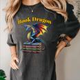 Book Dragon Mark Minson's Books Women's Comfort Colors T-Shirt Pepper Book Dragon Mark Minson's Books Women's Comfort Colors T-Shirt Pepper