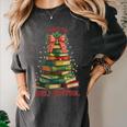 Book Lover Christmas Tree I Have No Shelf Control Women's Comfort Colors T-Shirt Pepper