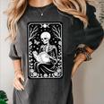 Book Lover The Reader Tarot Card Skeleton Reading Women's Comfort Colors T-Shirt Pepper Book Lover The Reader Tarot Card Skeleton Reading Women's Comfort Colors T-Shirt Pepper