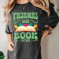 Book And Pajama Pajamas On Book Open Women's Comfort Colors T-Shirt Pepper