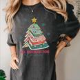 All Booked For Christmas Book Christmas Tree Lights Bookish Women's Comfort Colors T-Shirt Pepper All Booked For Christmas Book Christmas Tree Lights Bookish Women's Comfort Colors T-Shirt Pepper