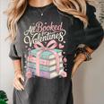 All Booked For Valentines Stacked Books Women's Comfort Colors T-Shirt Pepper