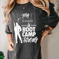 Boot Camp Graduation Military Cousin Support Tee Women's Comfort Colors T-Shirt Pepper