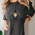 Boys Girls Kindergarten Graduate Sloth Graduation Cap Women's Comfort Colors T-Shirt Pepper