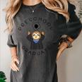 Boys Girls Preschool Graduate Sloth Graduation Cap Women's Comfort Colors T-Shirt Pepper